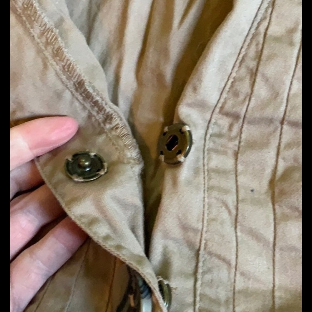 Tan button up dress - Picture 4 of 6